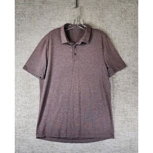 Lululemon Polo Shirt Mens *M Dusty Purple Short Sleeve Golf Preppy Athleisure
